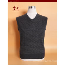 Yak Wool /Cashmere V Neck Pullover Long Sleeve Sweater/Clothing/Garment/Knitwear